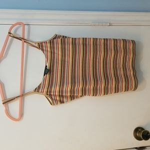 The Limited striped camisole with bra liner ans adjustable straps